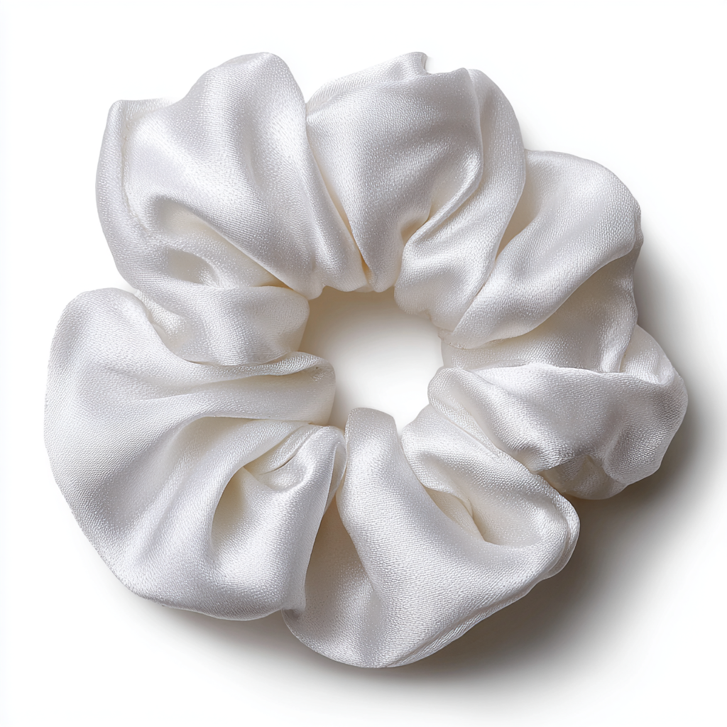 Копринено скрънчи "Слонова кост"