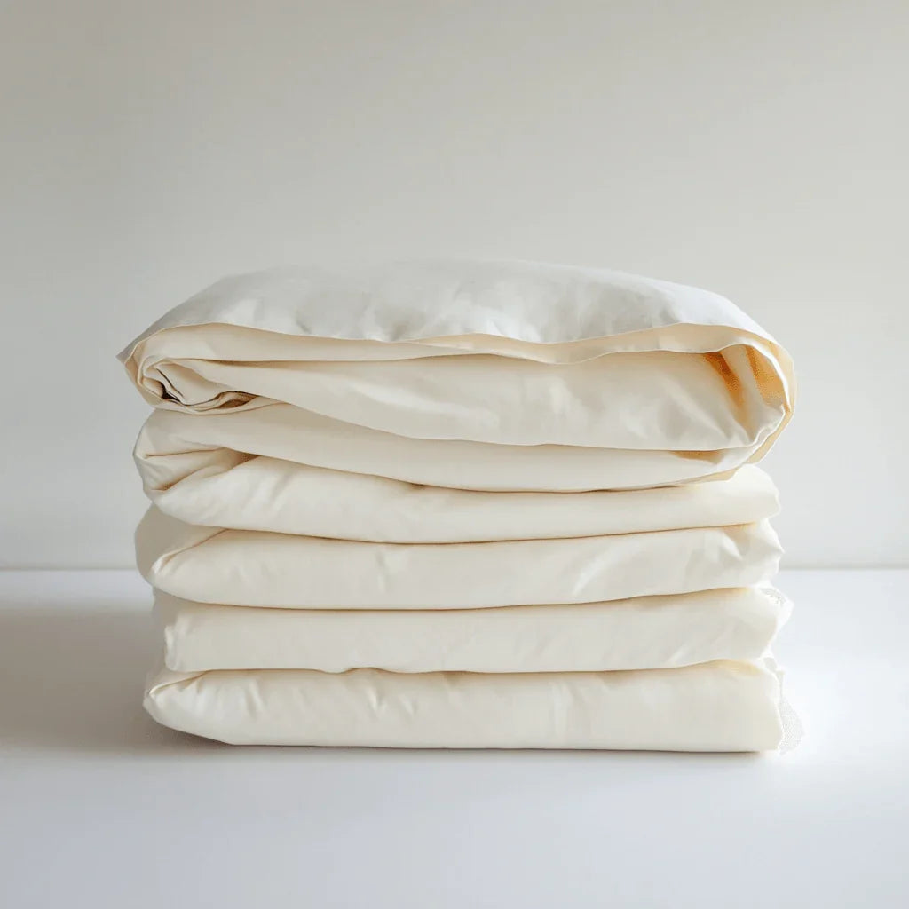 Памучен плик за тежко одеяло - Ранфорс цвят Екрю - Bodar.bg