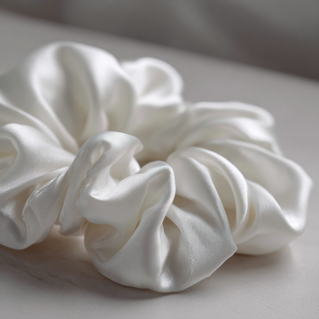 Копринено скрънчи "Слонова кост"