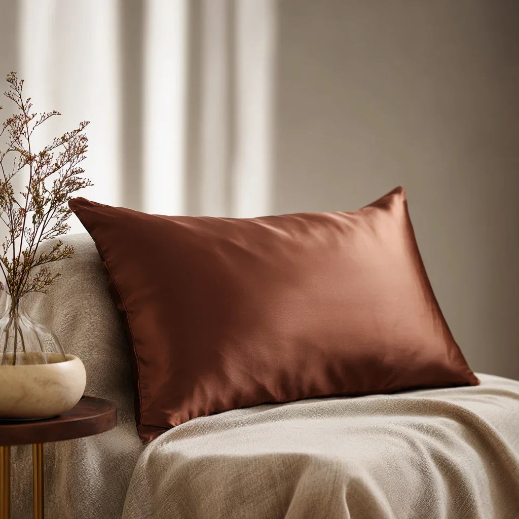 Silk pillowcase "Amber" 50x70cm. 