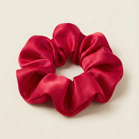 Копринено скрънчи "Елегантно червено"