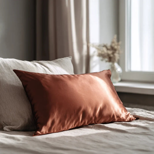 Silk pillowcase "Amber" 50x70cm. 
