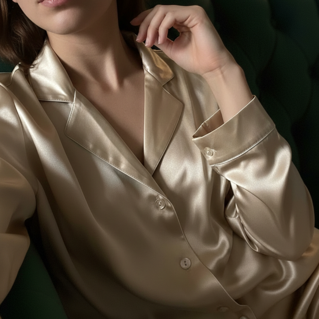 Пижама от Естествена Коприна - "Шампанско"